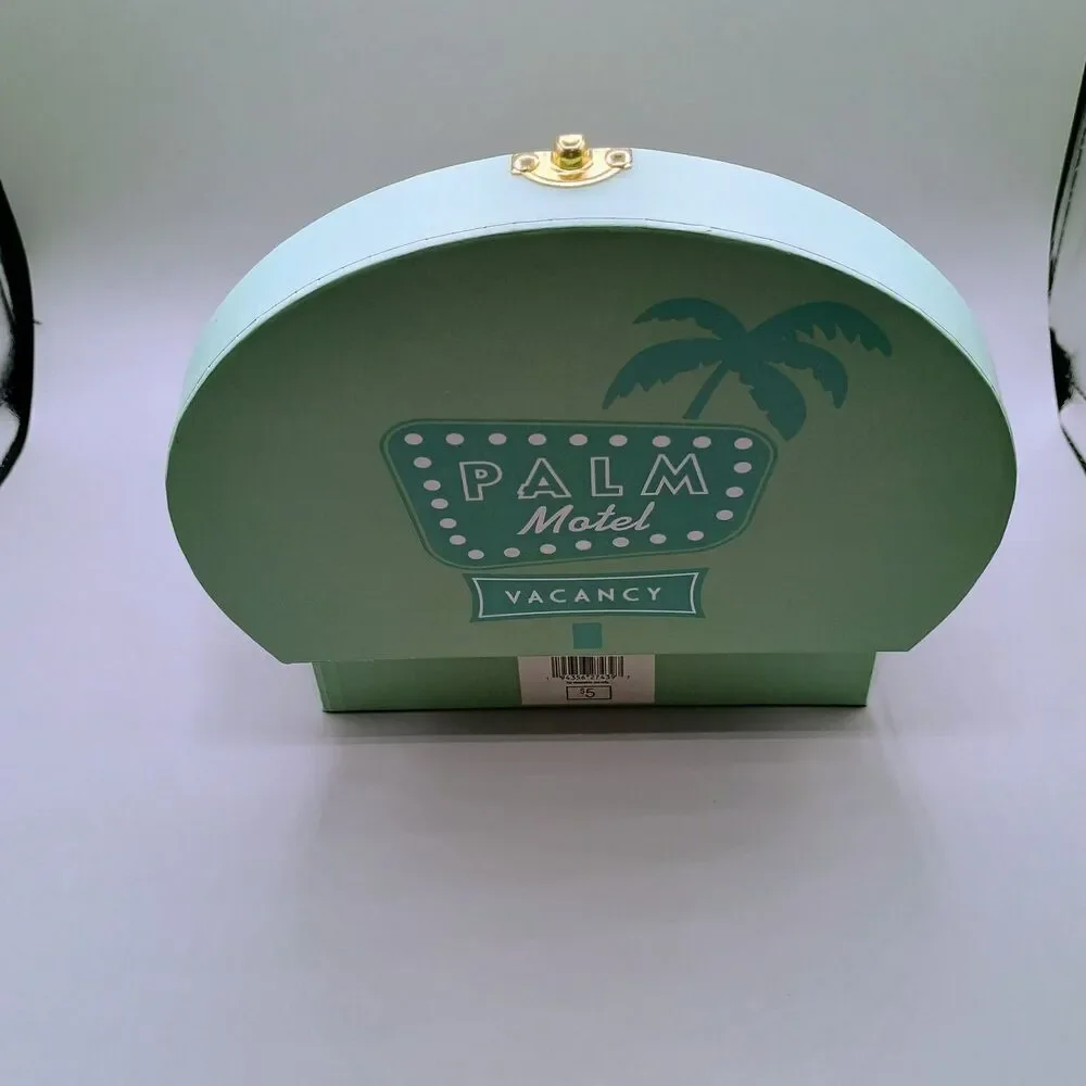 Small Novelty Suitcase Mint Green Palm Motel Target Bullseye Playground 2024